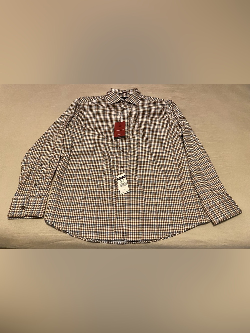 Black Label Regular Fit Dress Shirt Size Large Men’s New With Tags